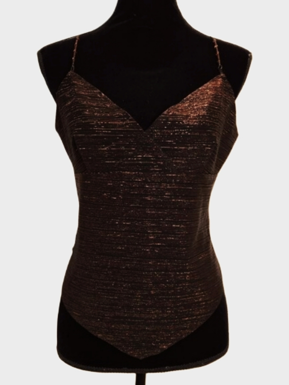 Vintage 90s EXPRESS Bronze Metallic Handkerchief Top!!